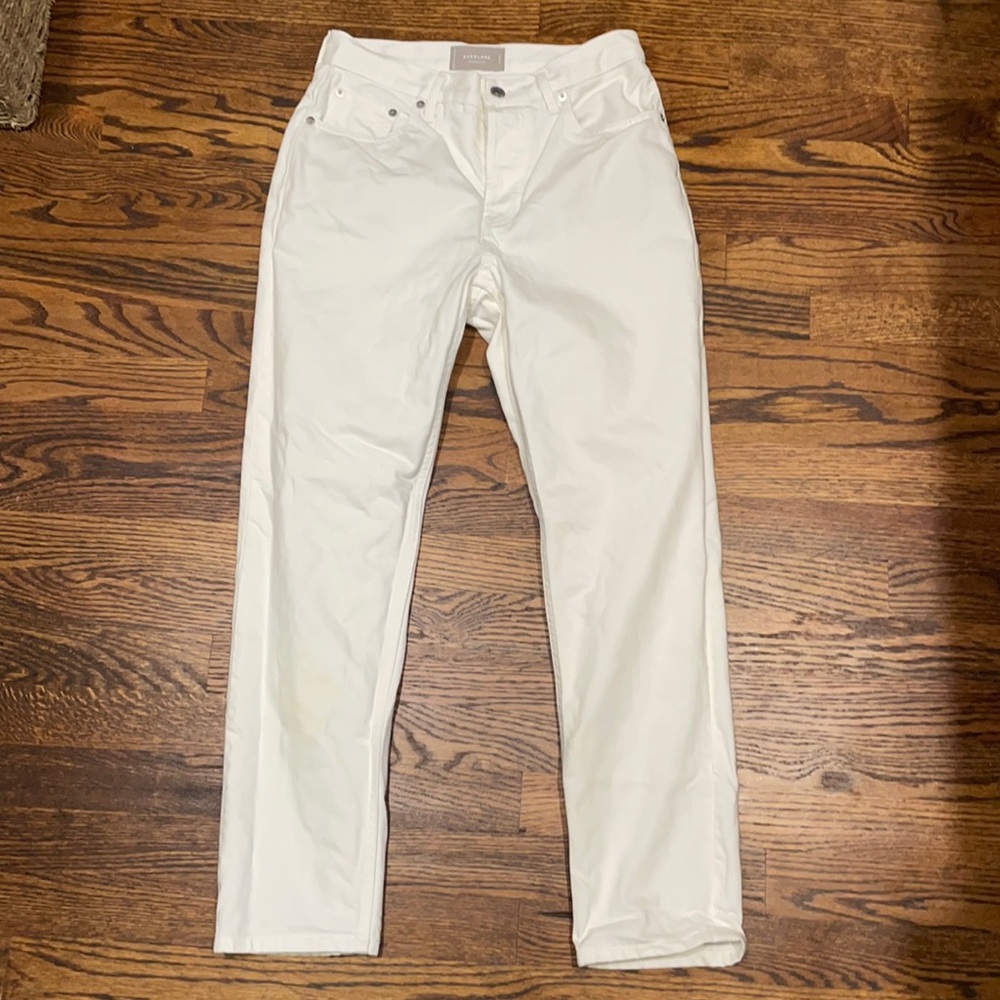 Everlane the cheeky jean in white denim